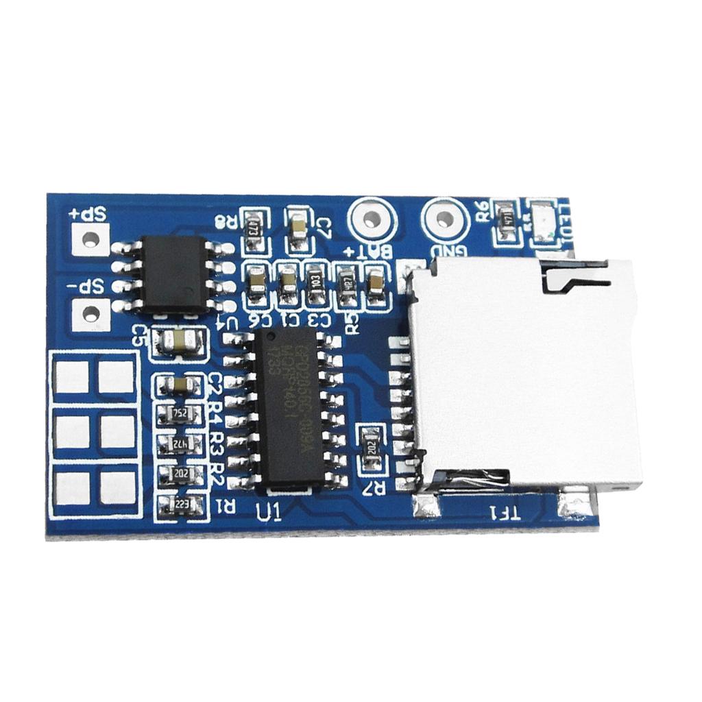 TF Card MP3 Decoding Module 3.7-5V Power 2W Mixed Mono Memory Player Module