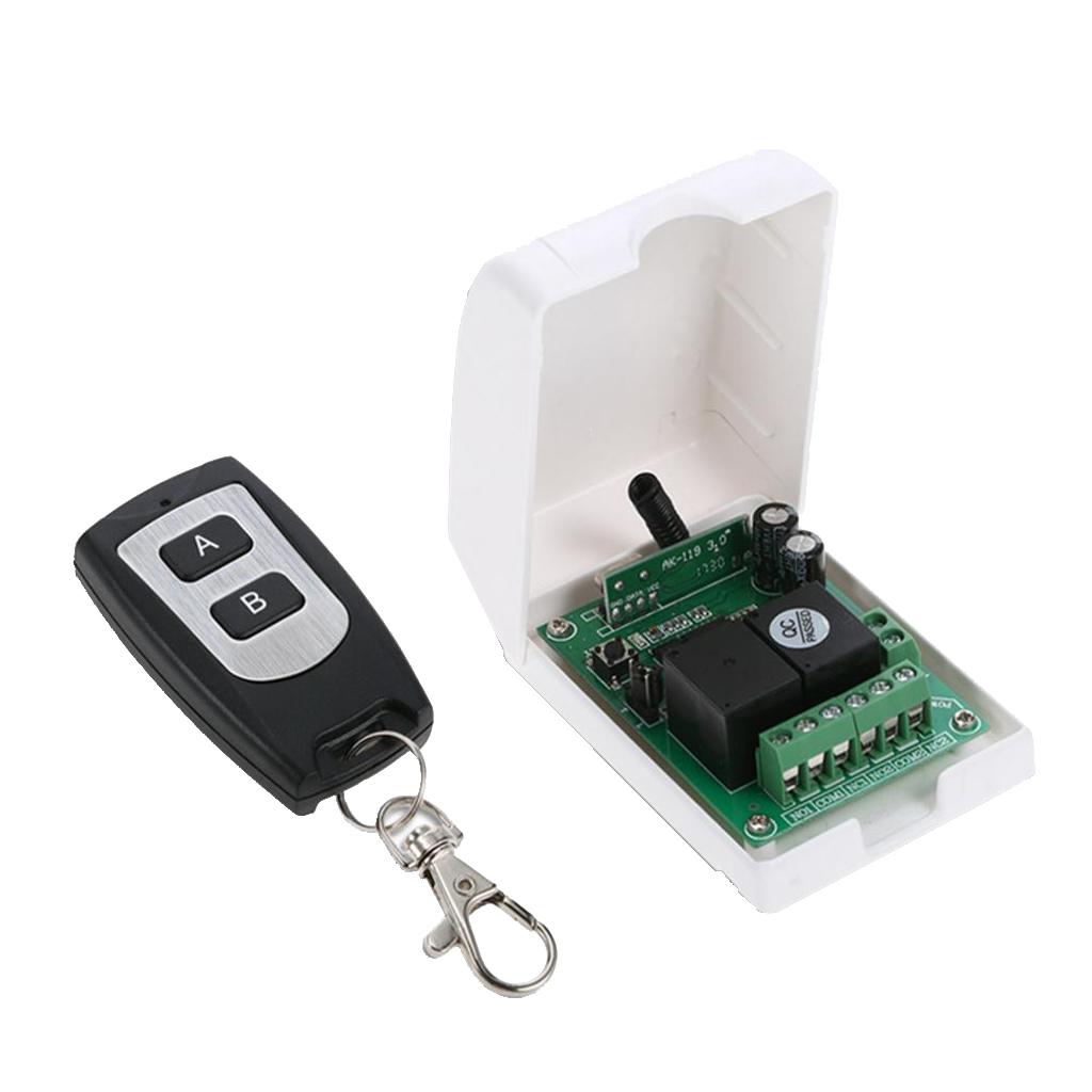DC 12V Relay Wireless RF Remote Control Switch Transmitter with Receiver