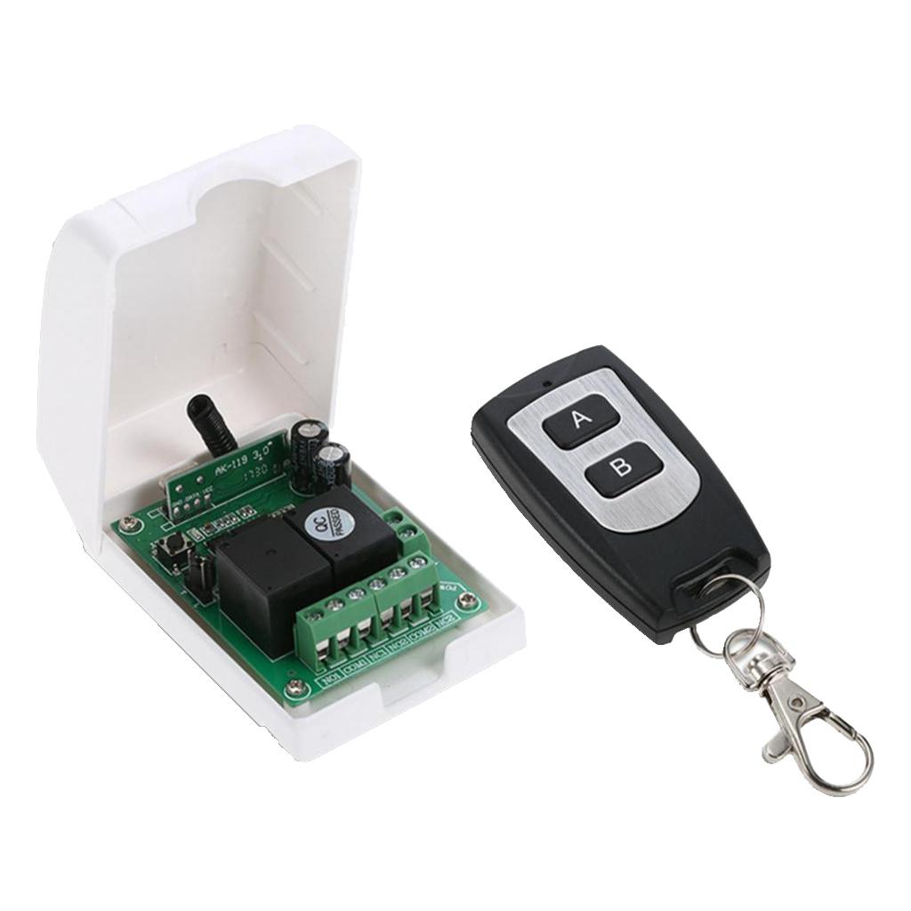 DC 12V Relay Wireless RF Remote Control Switch Transmitter with Receiver