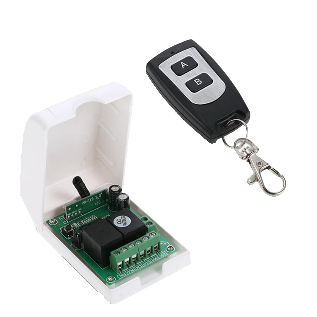 DC 12V Relay Wireless RF Remote Control Switch Transmitter with Receiver