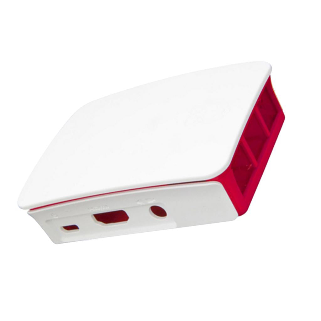 Case Housing Shell Enclosure for the Raspberry Pi 3 Model B White and Red