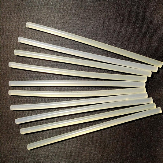 Hot Melt Adhesive Translucent 7MM Diameter Glue Rod Length 18CM (10 Piece)