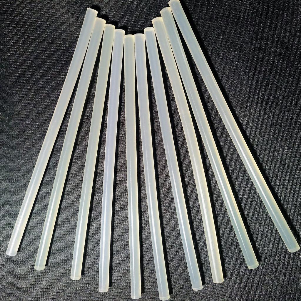 Hot Melt Adhesive Translucent 7MM Diameter Glue Rod Length 18CM (10 Piece)
