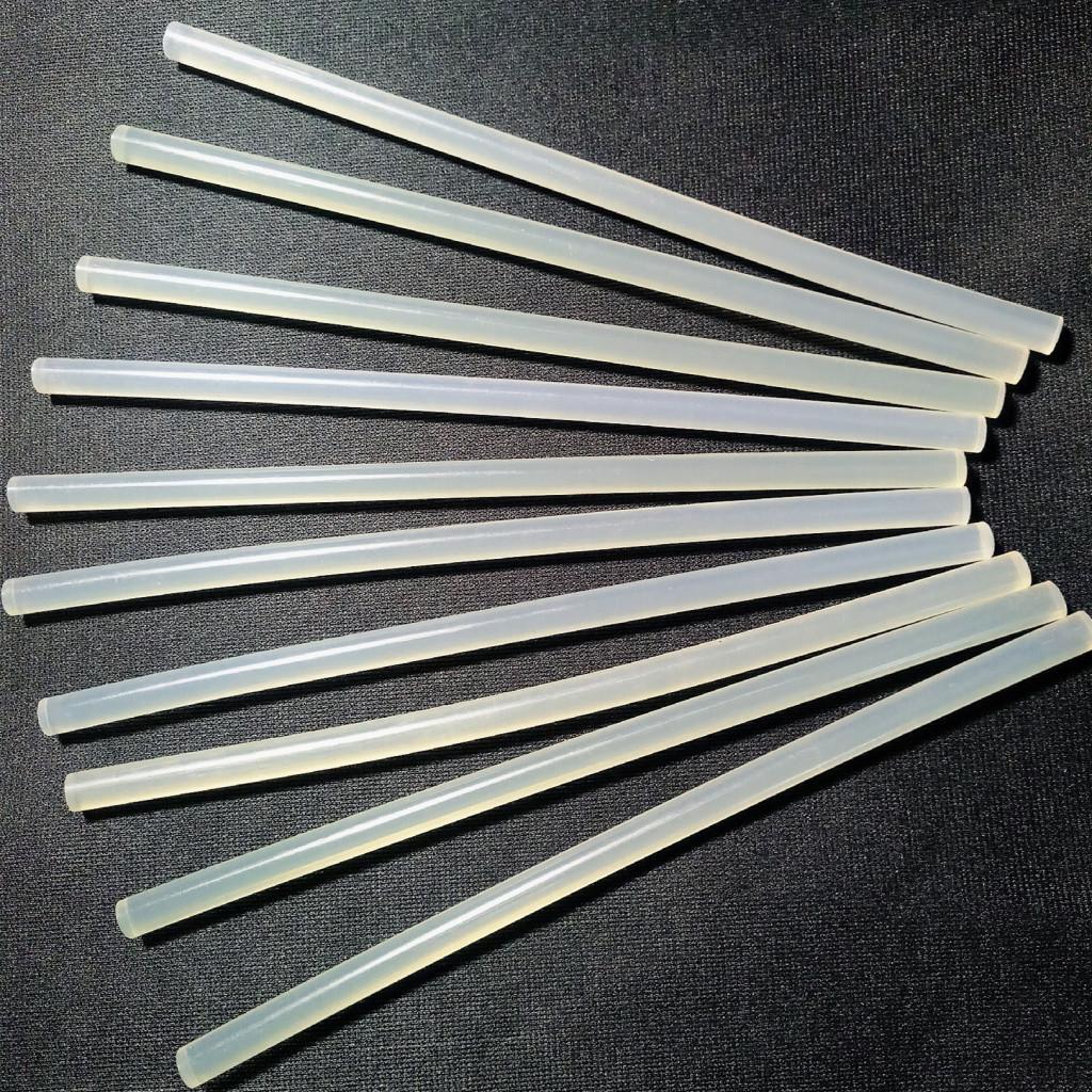 Hot Melt Adhesive Translucent 7MM Diameter Glue Rod Length 18CM (10 Piece)