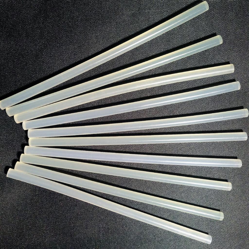 Hot Melt Adhesive Translucent 7MM Diameter Glue Rod Length 18CM (10 Piece)
