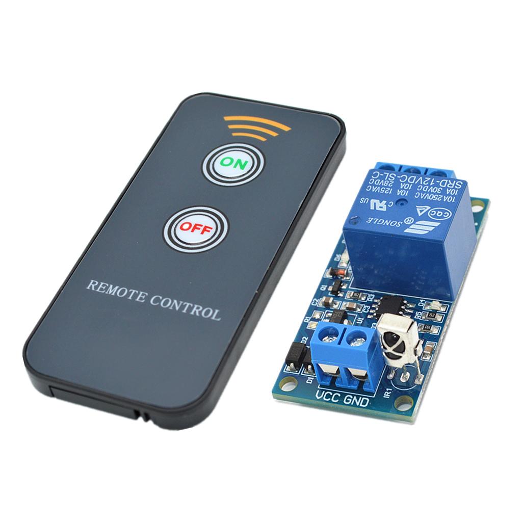 1 Way Relay Module IR Infrared Remote Control Switch 1-CH 12V 2 Key Remoter