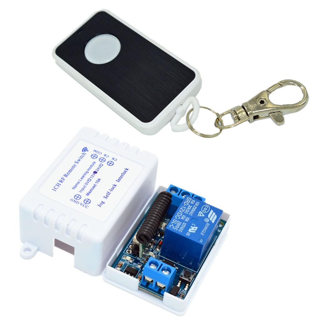 433M Relay Module Wireless Remote Control Switch 1-CH DIY 12V 1 Key Remoter