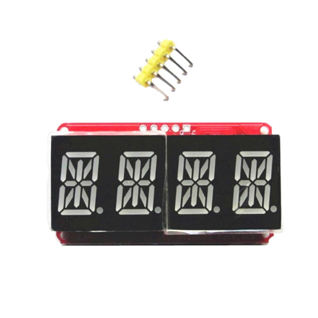 0.54" 4 bit Digital LED Display Module I2C Interface For Arduino Red Green
