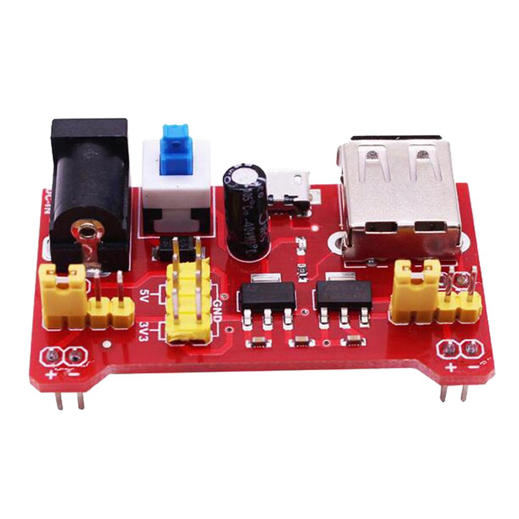 Power Module Board,Bit Expansion,USB Power Supply,DC 3.3V/5V for Breadboard