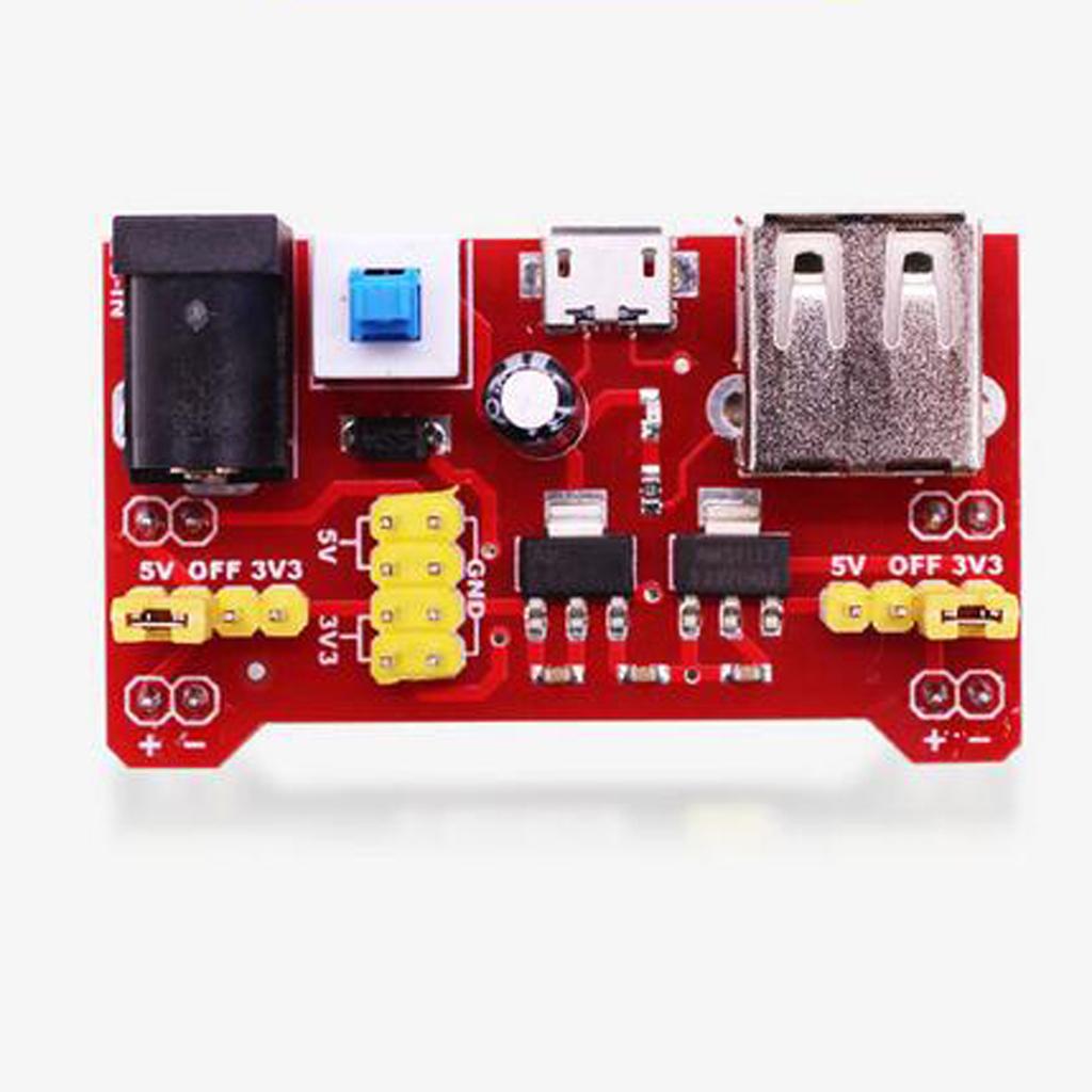 Power Module Board,Bit Expansion,USB Power Supply,DC 3.3V/5V for Breadboard