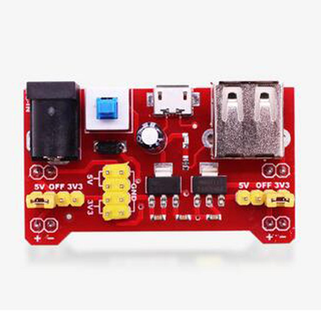 Power Module Board,Bit Expansion,USB Power Supply,DC 3.3V/5V for Breadboard