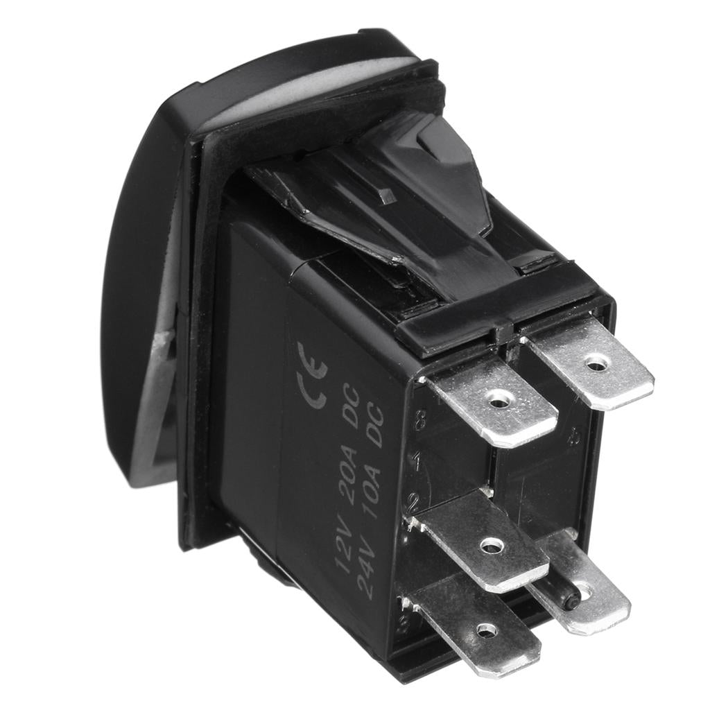  12V LED Fog Light Rocker On/Off Switch Wiring Harness 40A Relay Fuse  Red