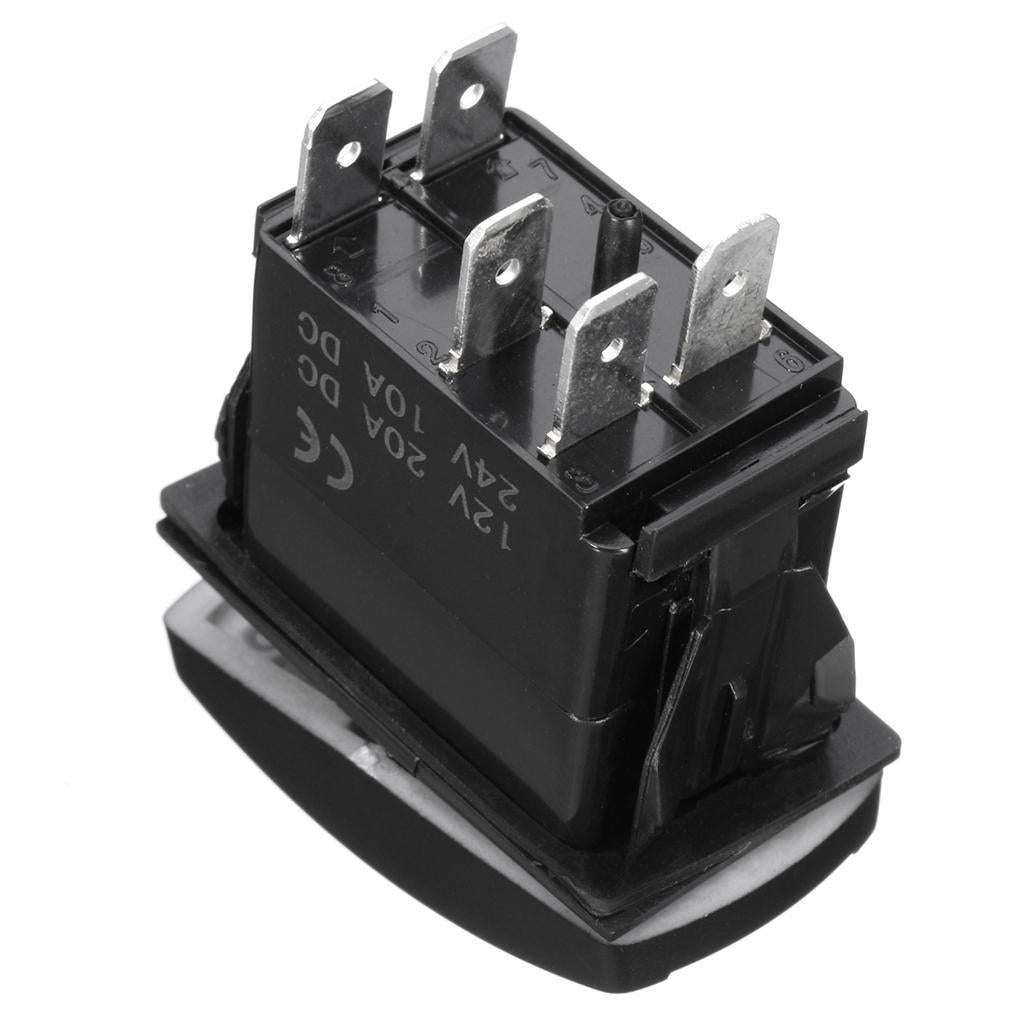  12V LED Fog Light Rocker On/Off Switch Wiring Harness 40A Relay Fuse  Red