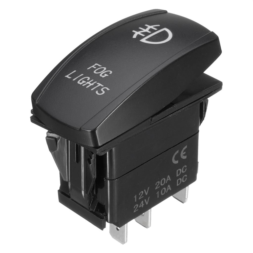  12V LED Fog Light Rocker On/Off Switch Wiring Harness 40A Relay Fuse  Red