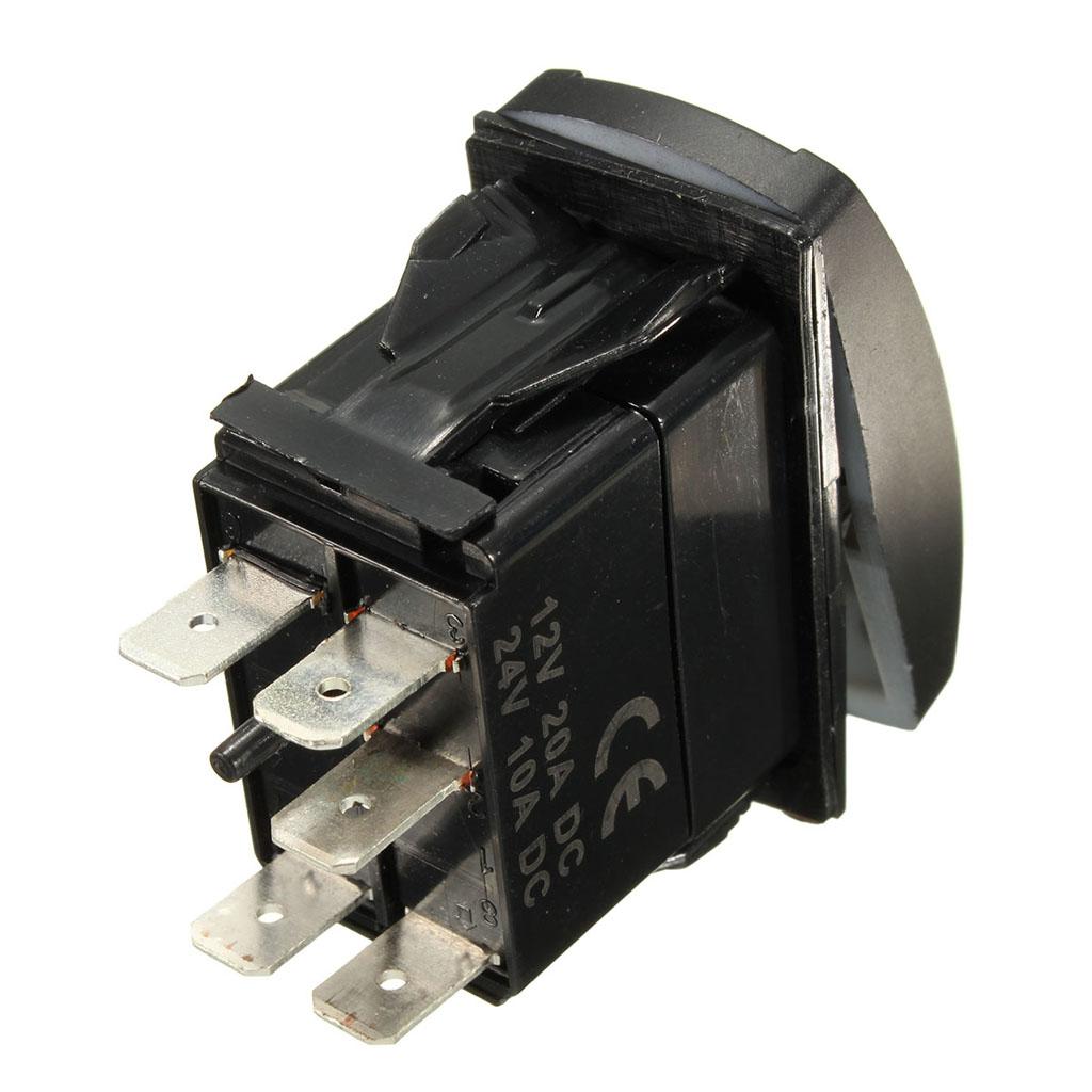  12V LED Fog Light Rocker On/Off Switch Wiring Harness 40A Relay Fuse  Green