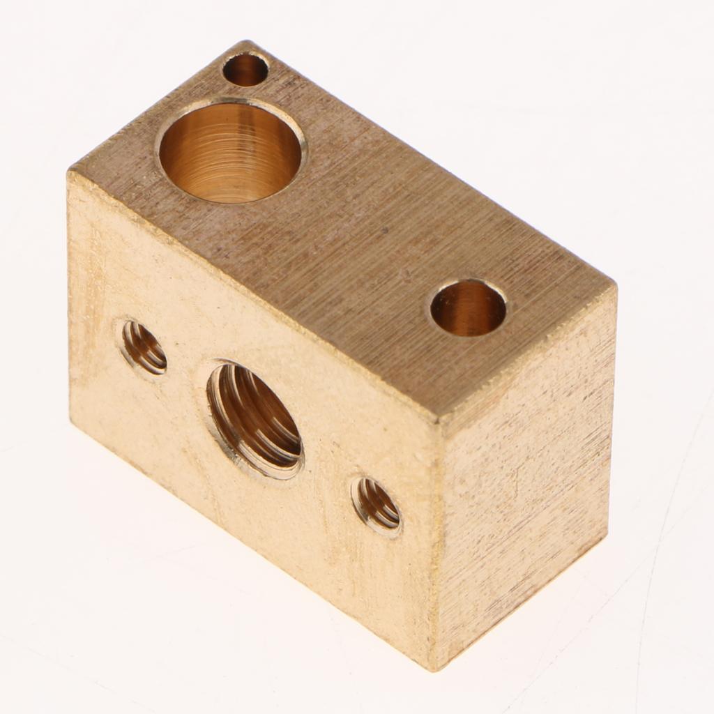 Brass Heater Block Copper Hotend V6 Nozzles Extruder 3D Printer