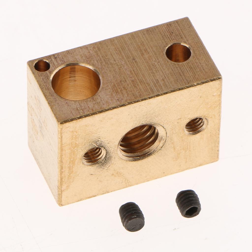 Brass Heater Block Copper Hotend V6 Nozzles Extruder 3D Printer