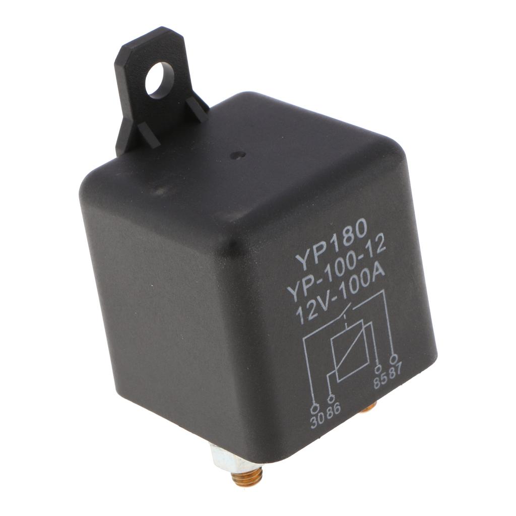 4 Pin Waterproof Automotive Car Starting Starter Relay Block Holder 12V 100A