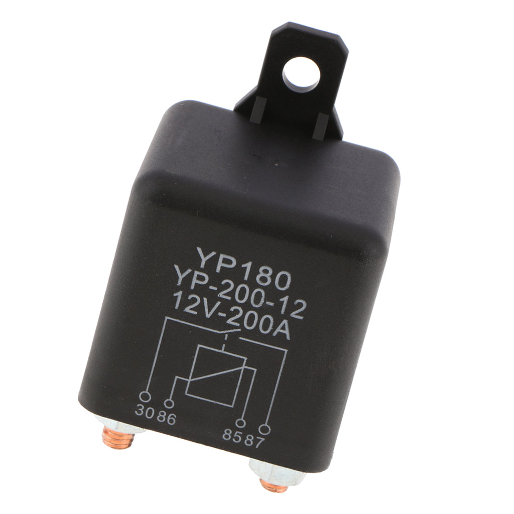 4 Pin Waterproof Automotive Car Starting Starter Relay Block Holder 12V 200A