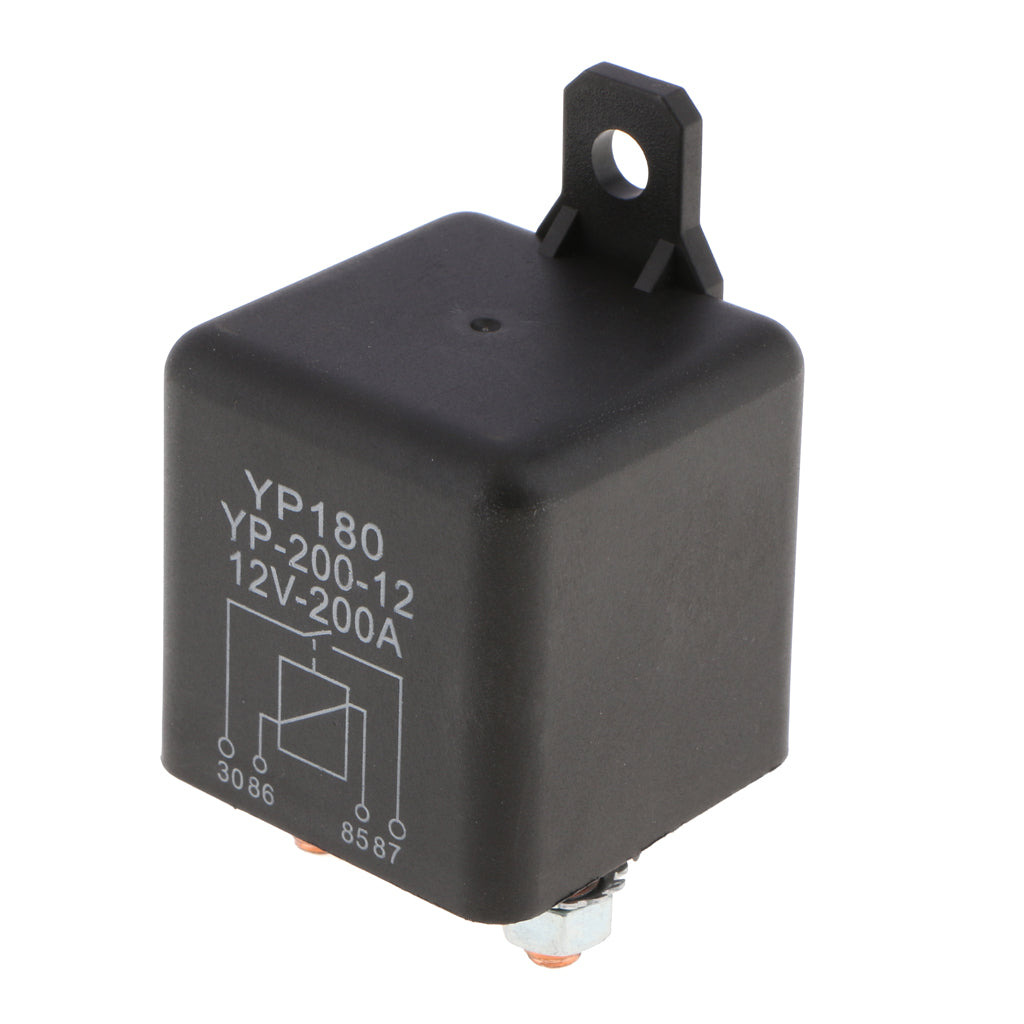 4 Pin Waterproof Automotive Car Starting Starter Relay Block Holder 12V 200A