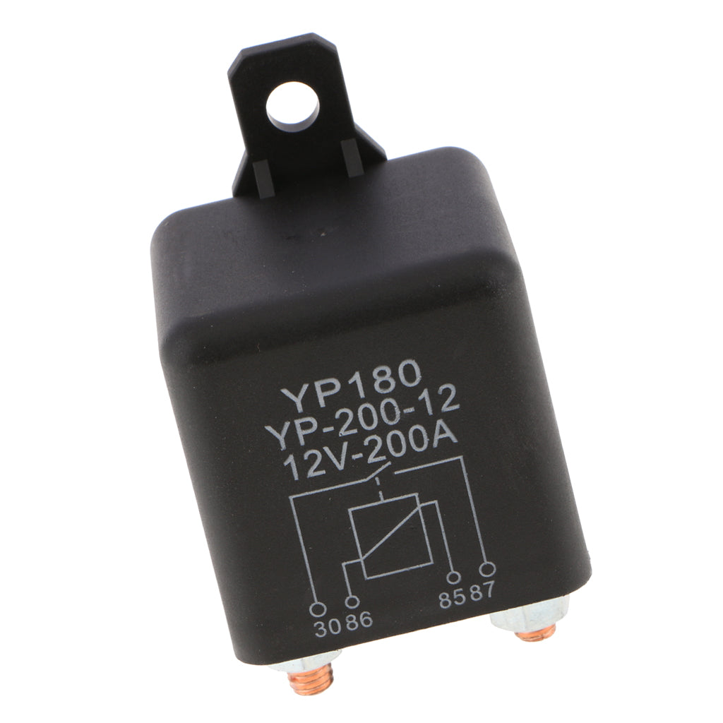 4 Pin Waterproof Automotive Car Starting Starter Relay Block Holder 12V 200A