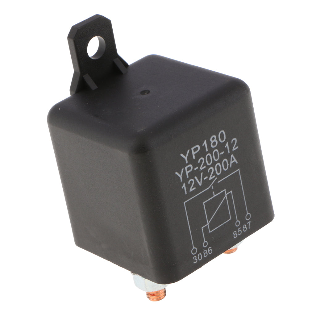 4 Pin Waterproof Automotive Car Starting Starter Relay Block Holder 12V 200A