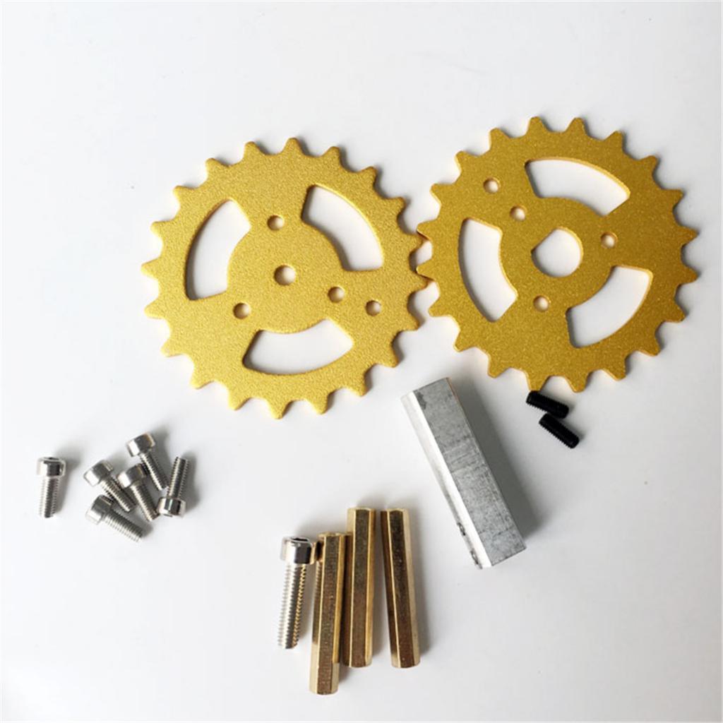 Metal Crawler Drive Driving Wheel with Coupling for Tank Car Chassis  gold
