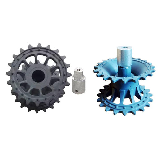 Plastic Crawler Drive Driving Wheel with Coupler for Tank Car Chassis  black