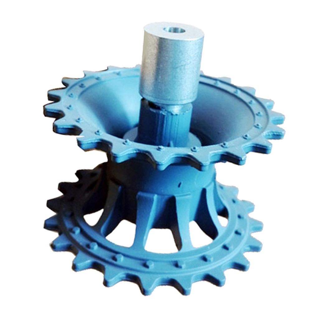 Plastic Crawler Drive Driving Wheel with Coupler for Tank Car Chassis  gray