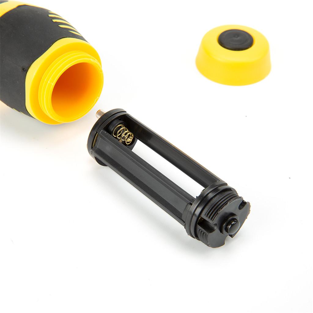 5 in 1 Slotted Philips Screwdriver Bit Set with Led Light  Yellow