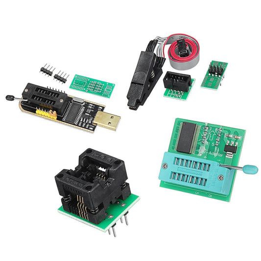 EEPROM BIOS USB Programmer CH341A + SOIC8 Clip + 1.8V Adapter+SOIC8 Adapter