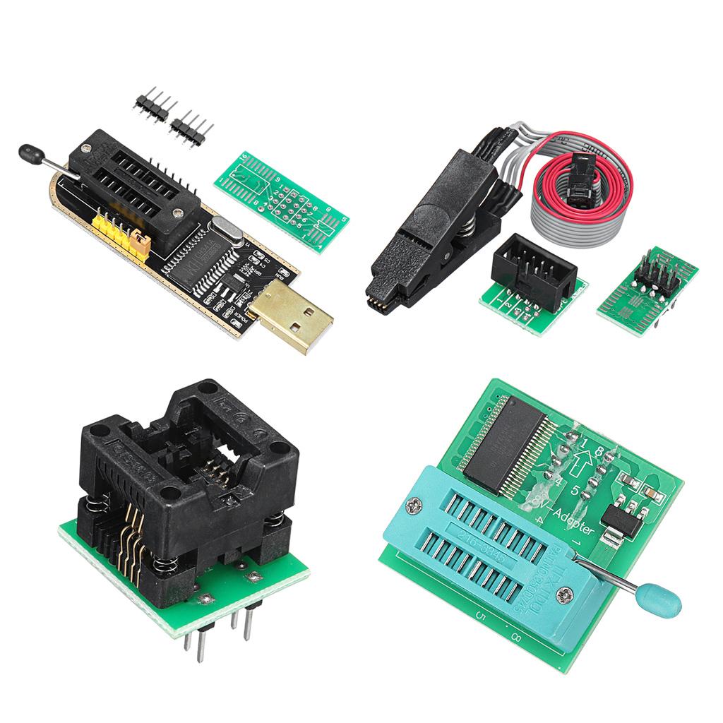 EEPROM BIOS USB Programmer CH341A + SOIC8 Clip + 1.8V Adapter+SOIC8 Adapter