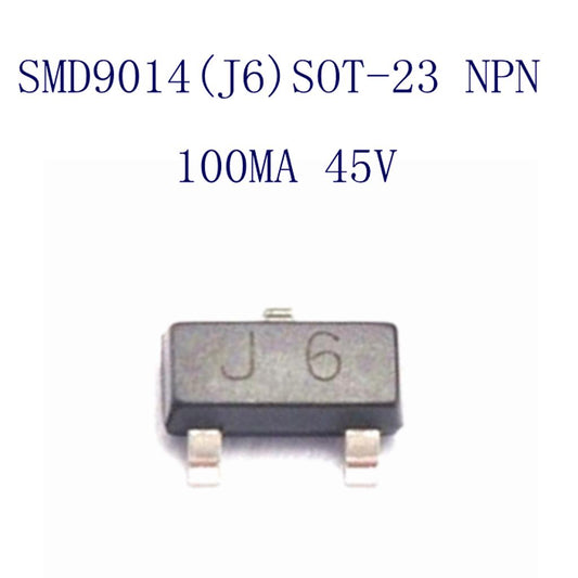 SOT-23 General Purpose 3 Terminals PNP Transistors, 100 Piece