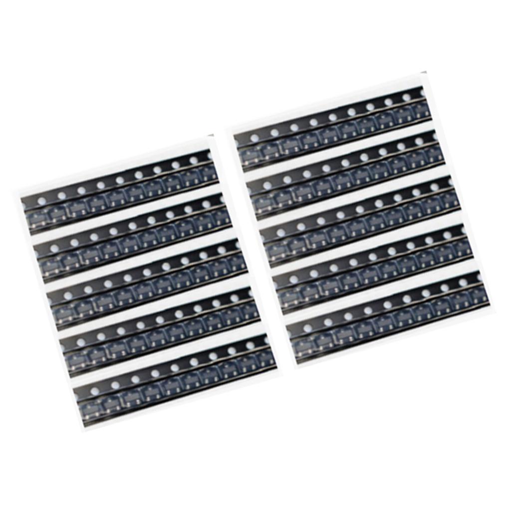SOT-23 General Purpose 3 Terminals PNP Transistors, 100 Piece