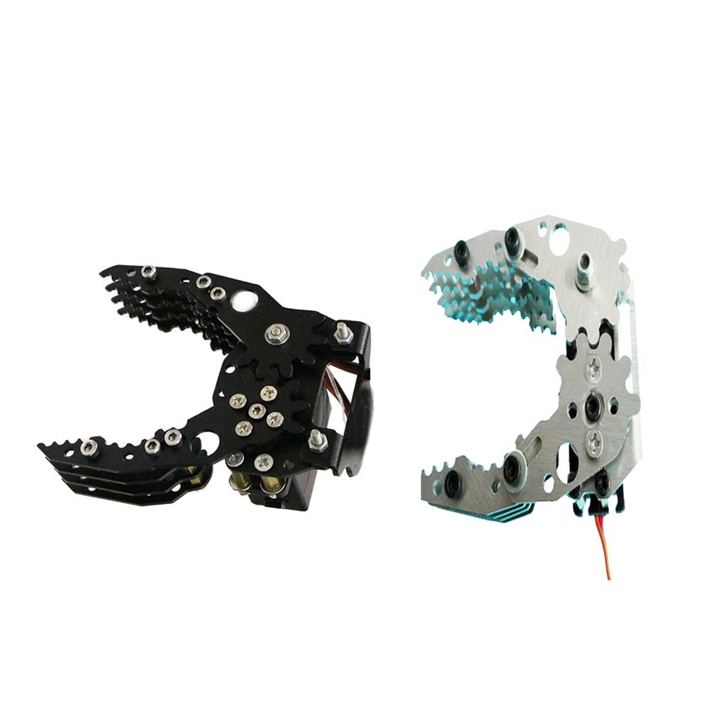 G6 DIY Metal Robotic Robot Mechanical Standard Claw Gripper Arduino black
