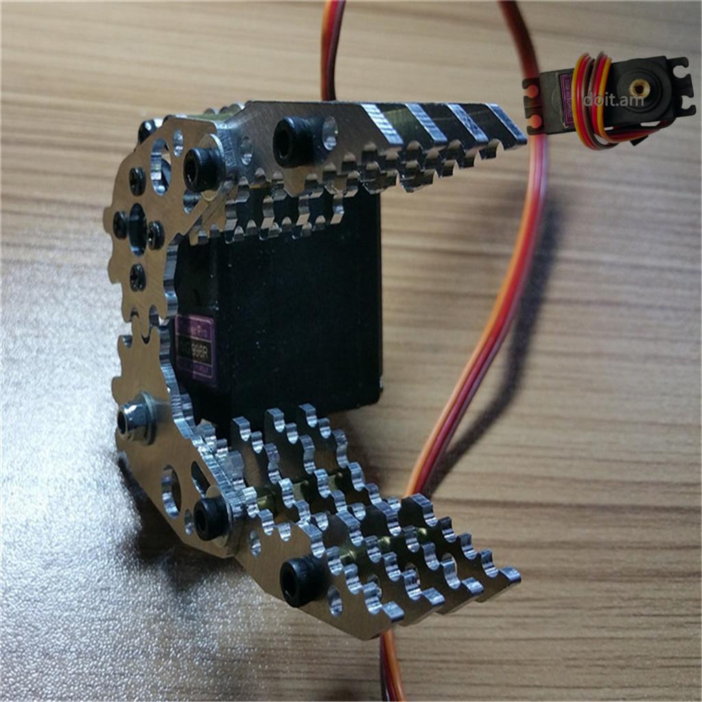 G6 DIY Metal Robotic Robot Standard Claw Gripper Kit MG-996R Servo Silver