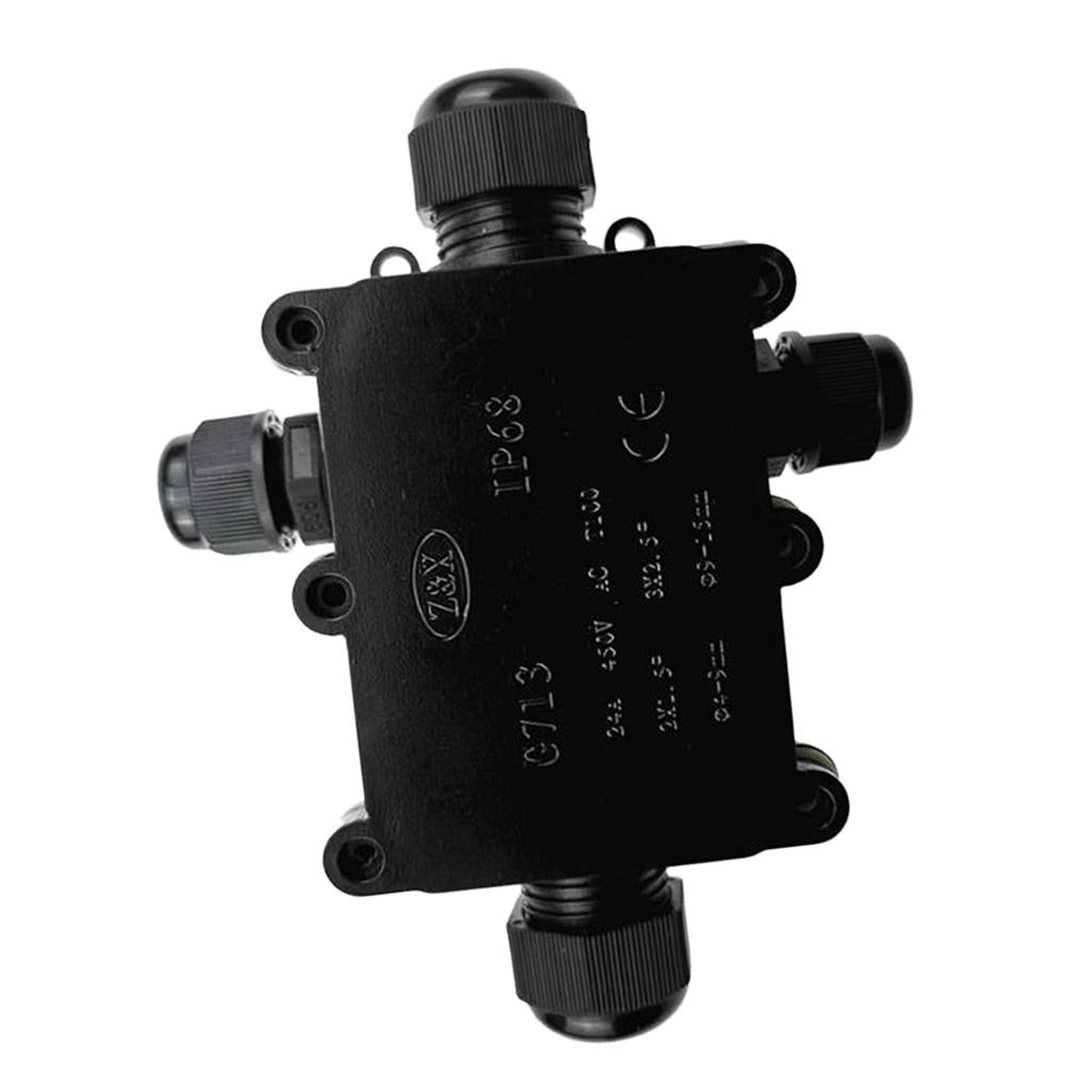 IP68 Plastic Electrical Junction Box Case Outdoor Terminal Block 4 Terminal