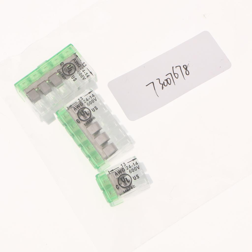 3x 450V/600V 32A Spring Terminal Blocks Strip Barrier Quick Connector  5P