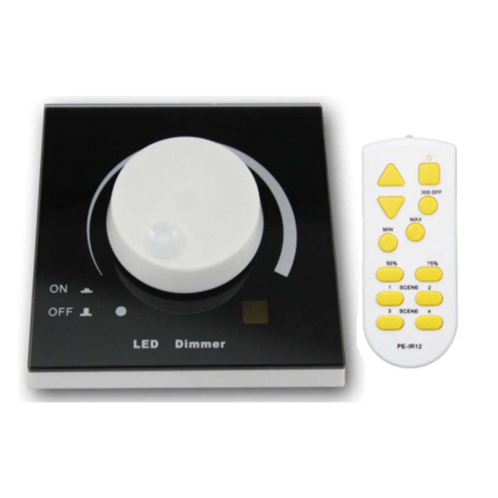 1-10V Rotary LED PWM Dimmer Dimmable Switch IR Wireless Remote Control 