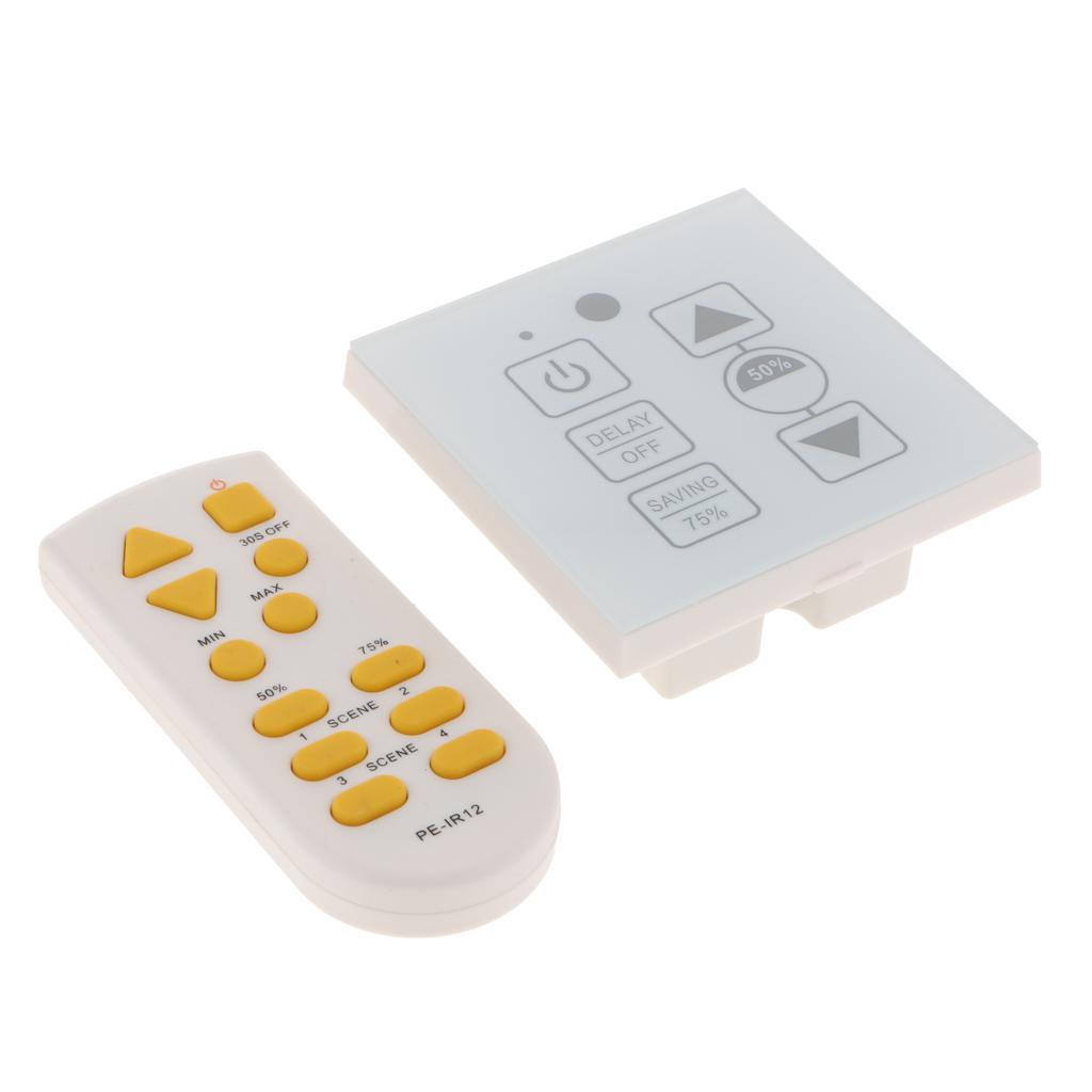 Touch LED PWM Dimmer Dimmable Switch IR Remote Control For Light Strip Bar