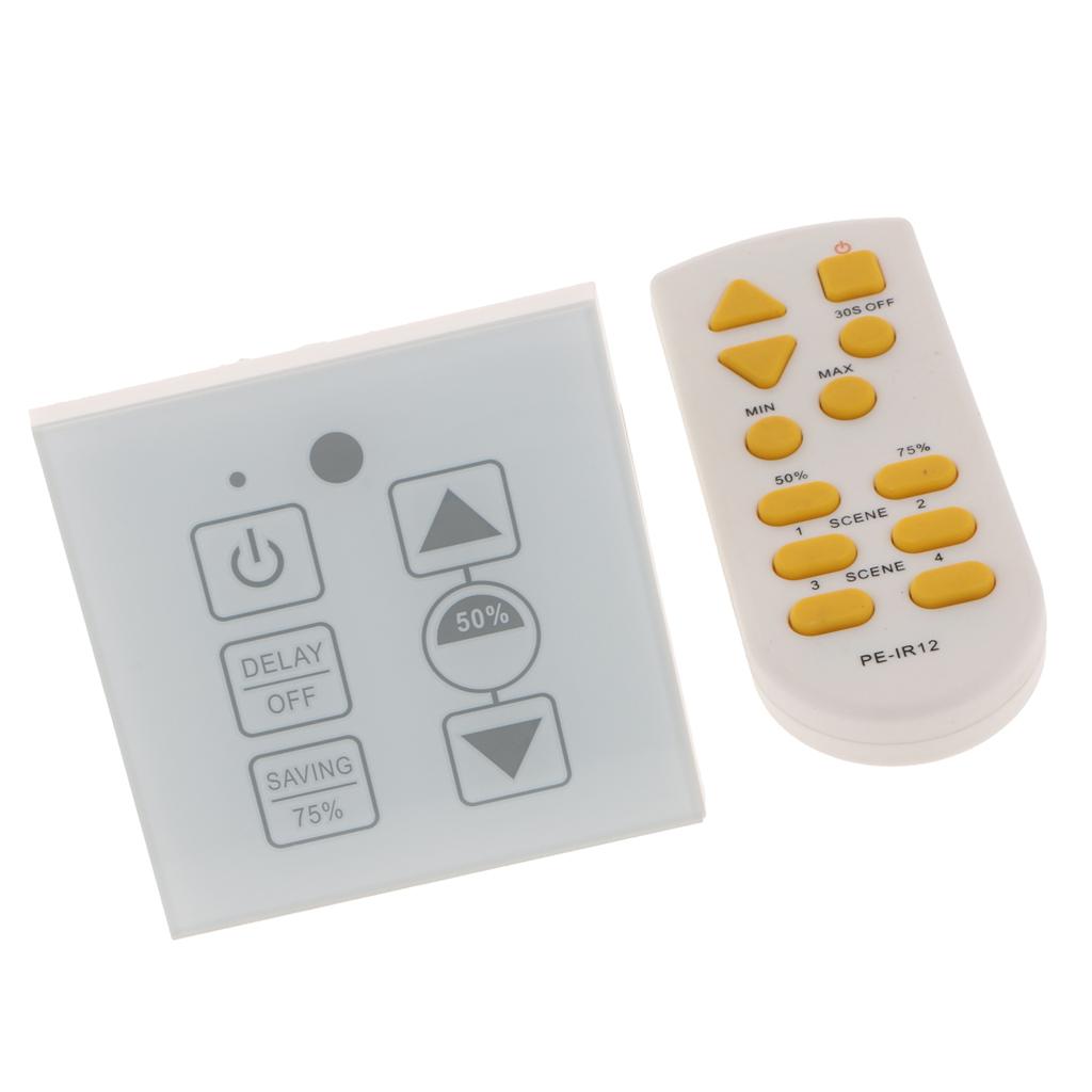 Touch LED PWM Dimmer Dimmable Switch IR Remote Control For Light Strip Bar