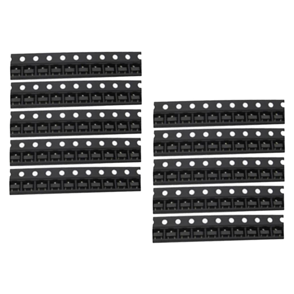 100Pcs 2N3904 SOT-23 J3Y S8050 SMD NPN Transistor MMBT3904（1AM）