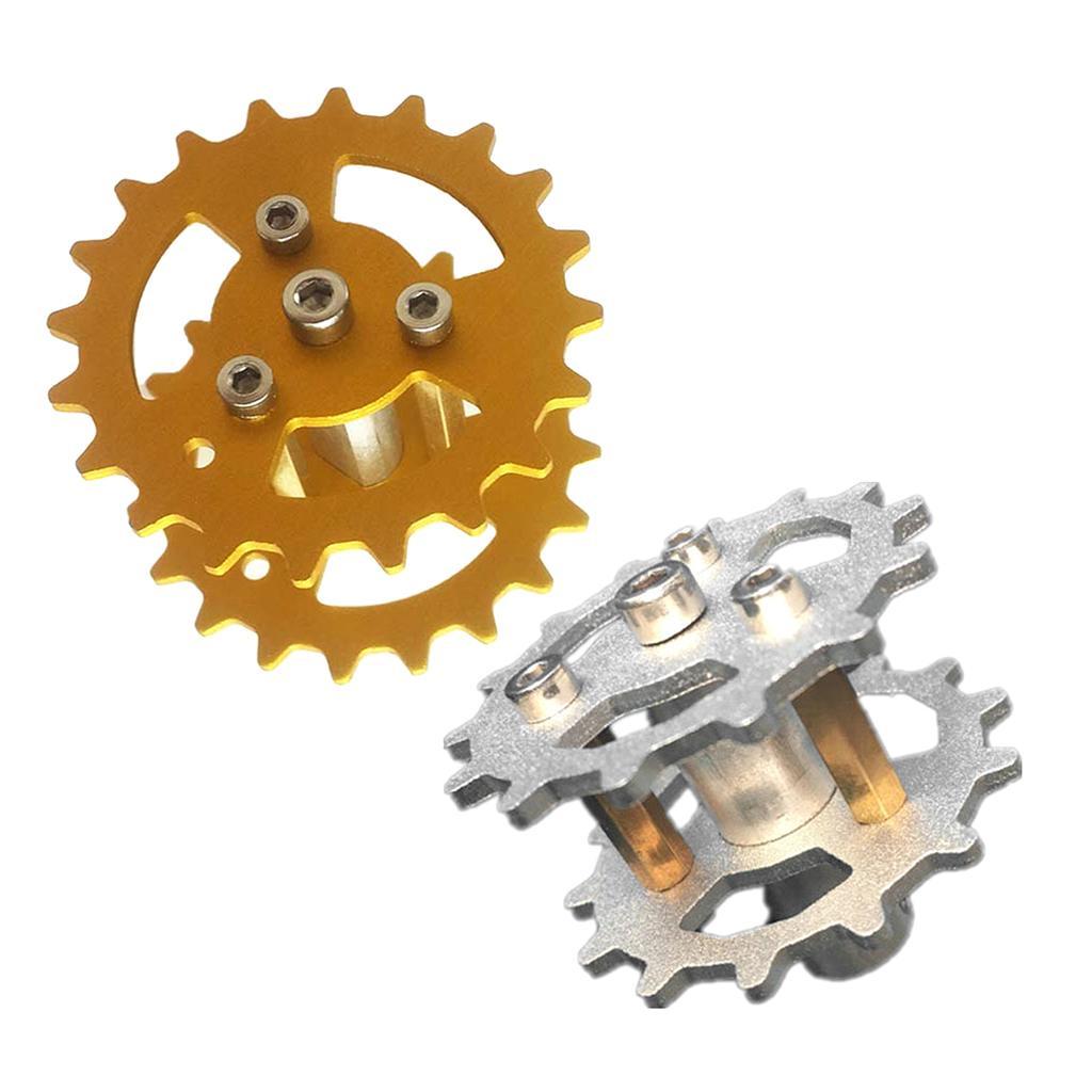 TWS-03 Metal Crawler Driving Wheel with Coupler for Tank Car Chassis  Gold