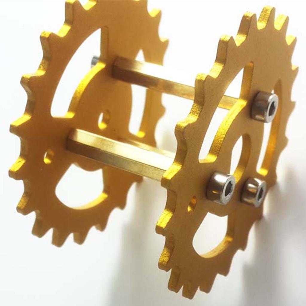 TWS-03 Metal Crawler Driving Wheel with Coupler for Tank Car Chassis  Gold