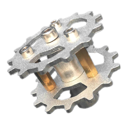 TWS-03 Metal Crawler Driving Wheel with Coupler for Tank Car Chassis  Silver