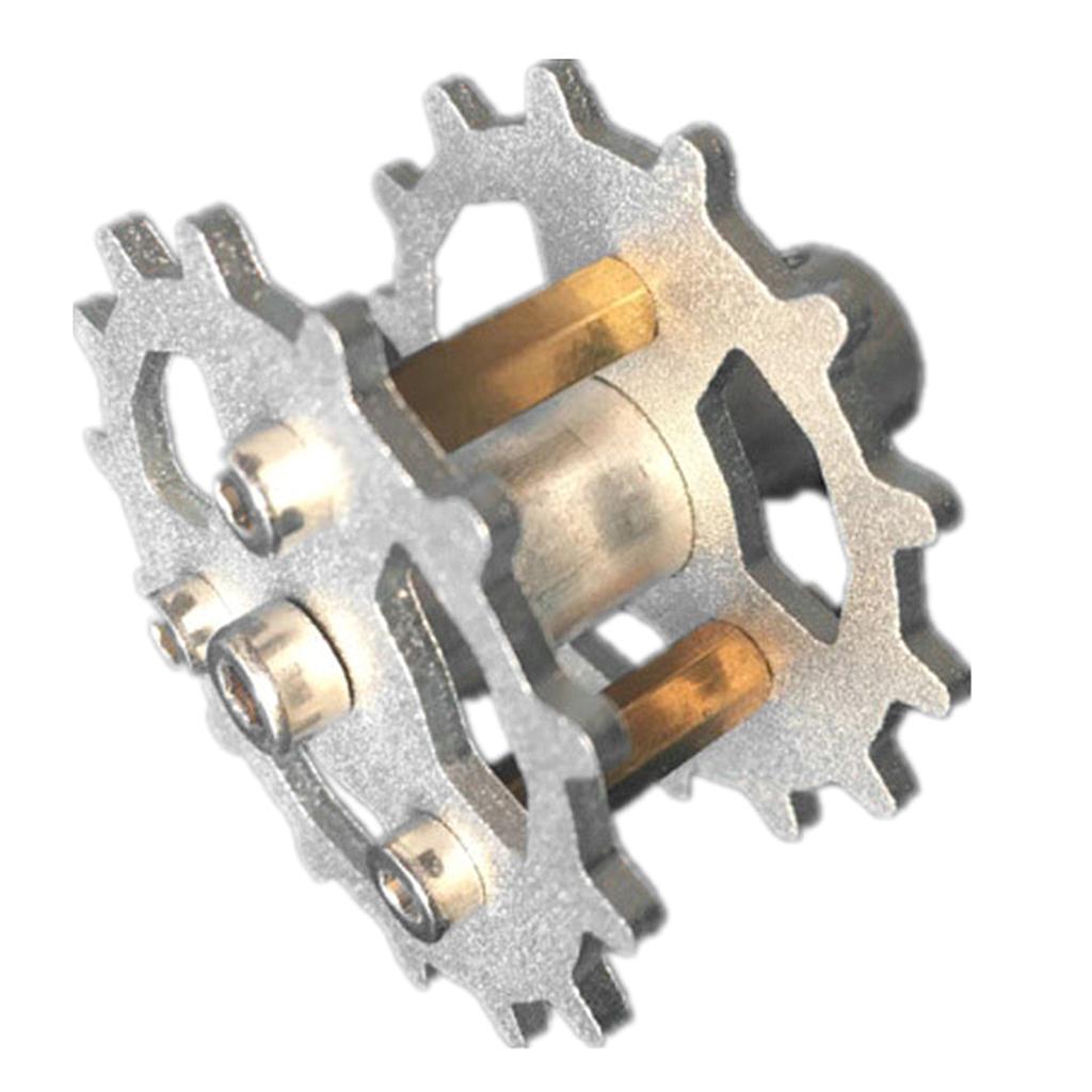 TWS-03 Metal Crawler Driving Wheel with Coupler for Tank Car Chassis  Silver