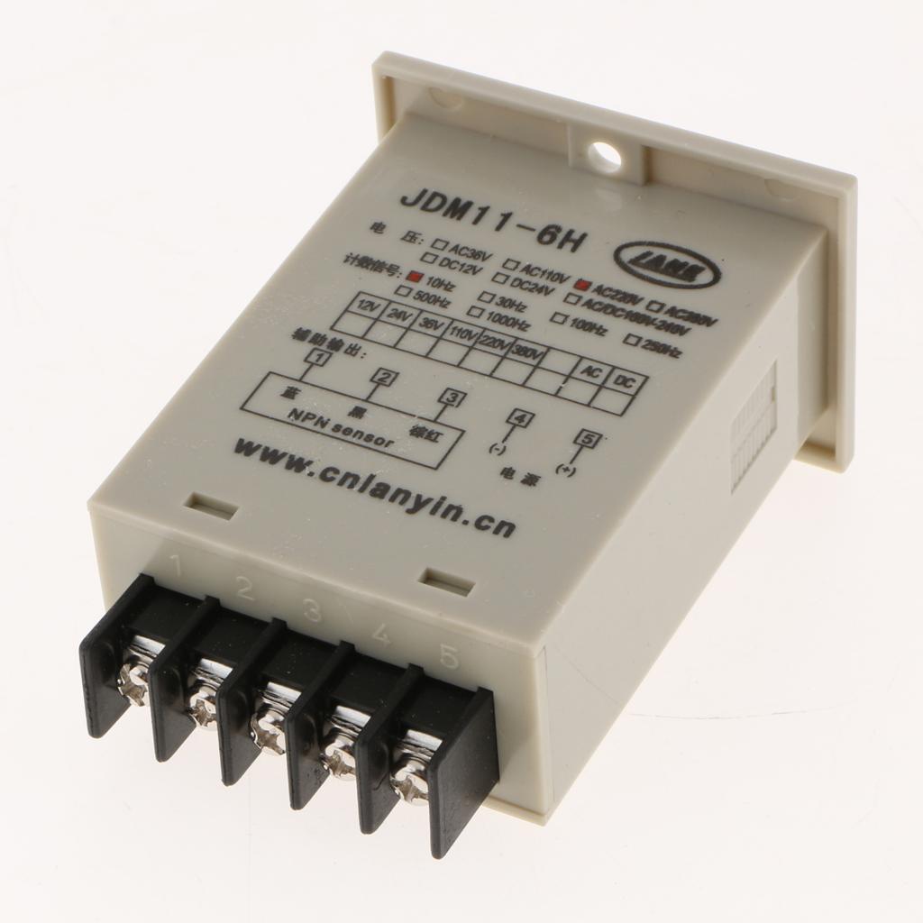 JDM11-6H Electronic Counter Sensor LED Display five pin 0V