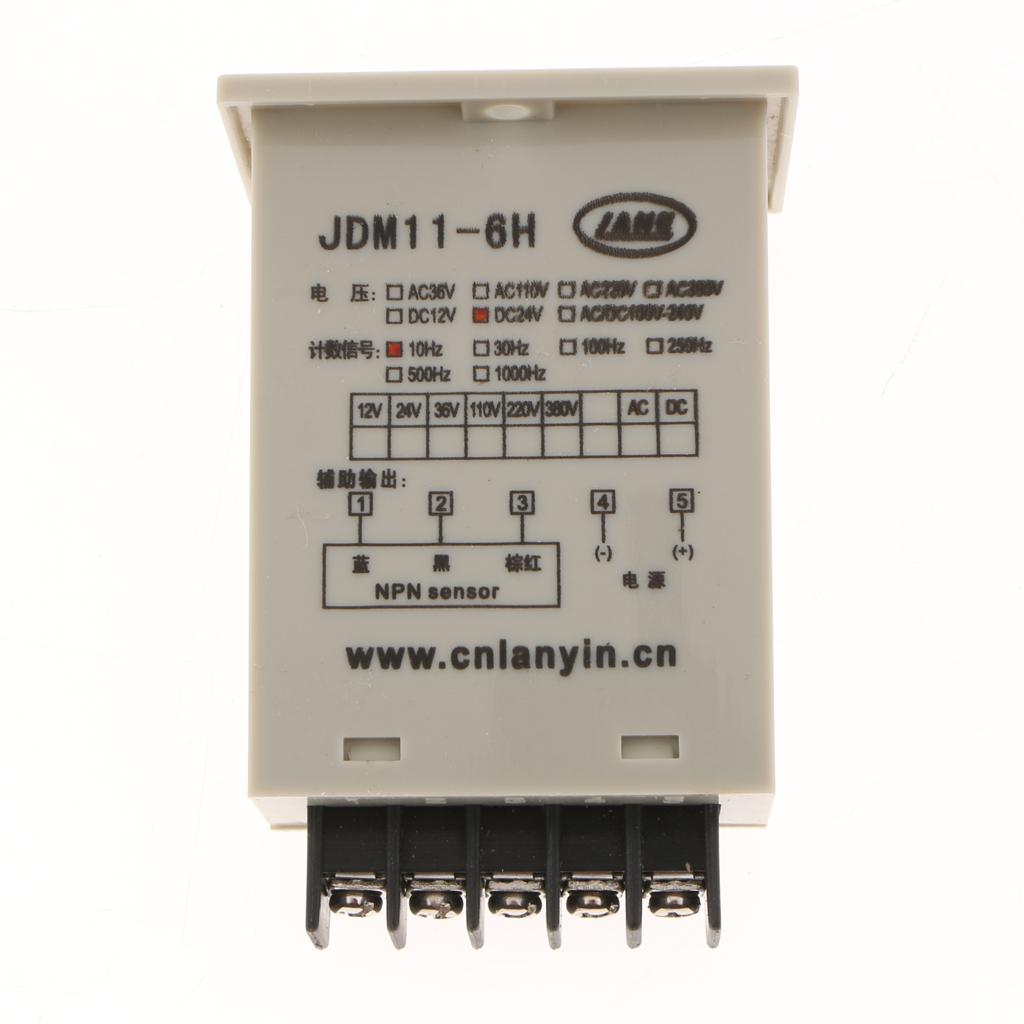 JDM11-6H Electronic Counter Sensor LED Display five pin AC220V