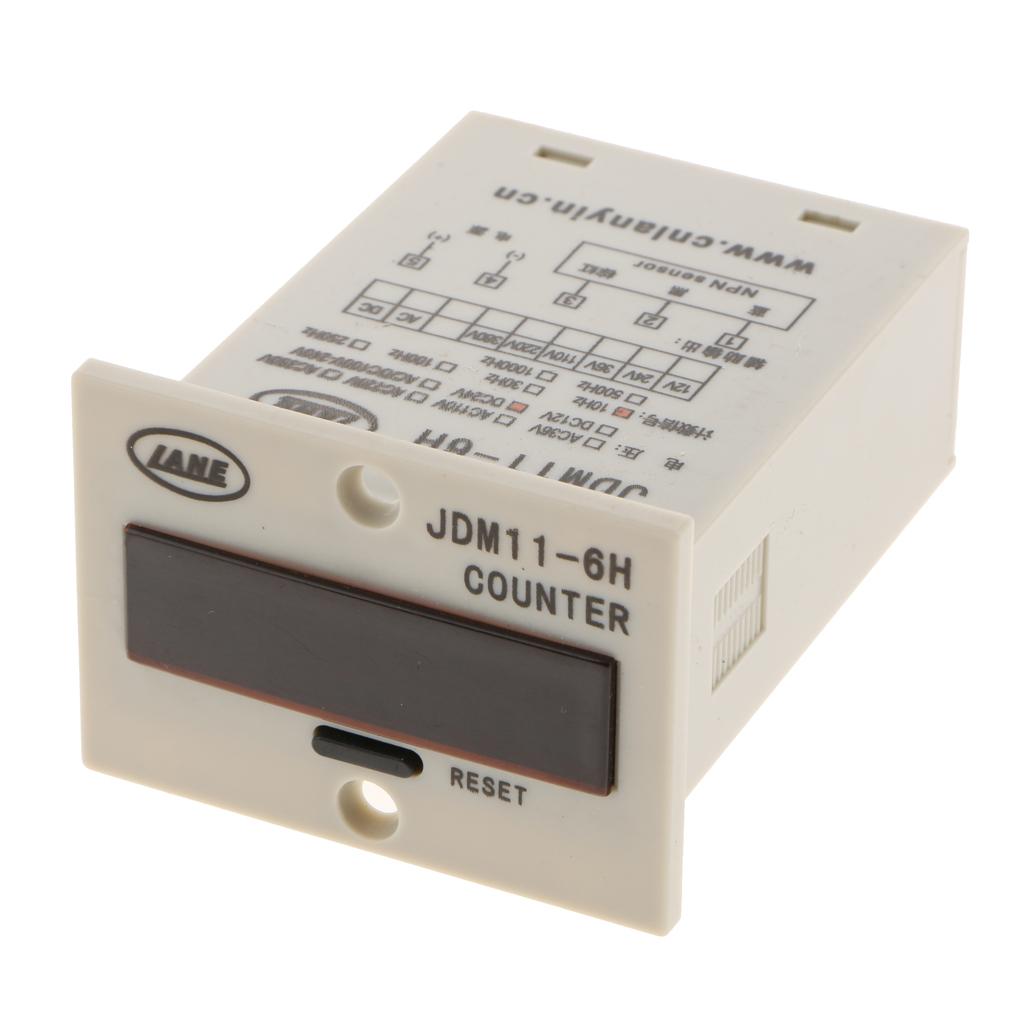 JDM11-6H Electronic Counter Sensor LED Display five pin AC220V