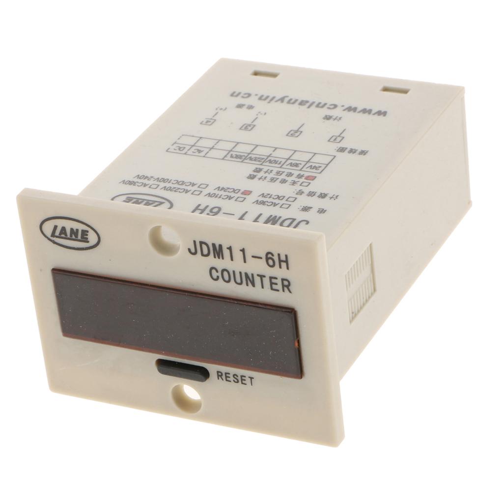 JDM11-6H Electronic Counter Sensor LED Display four pin DC24V
